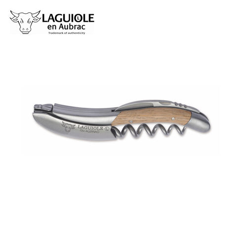 法国 Laguiole en Aubrac 橡木手柄手工制开瓶器及侍酒刀